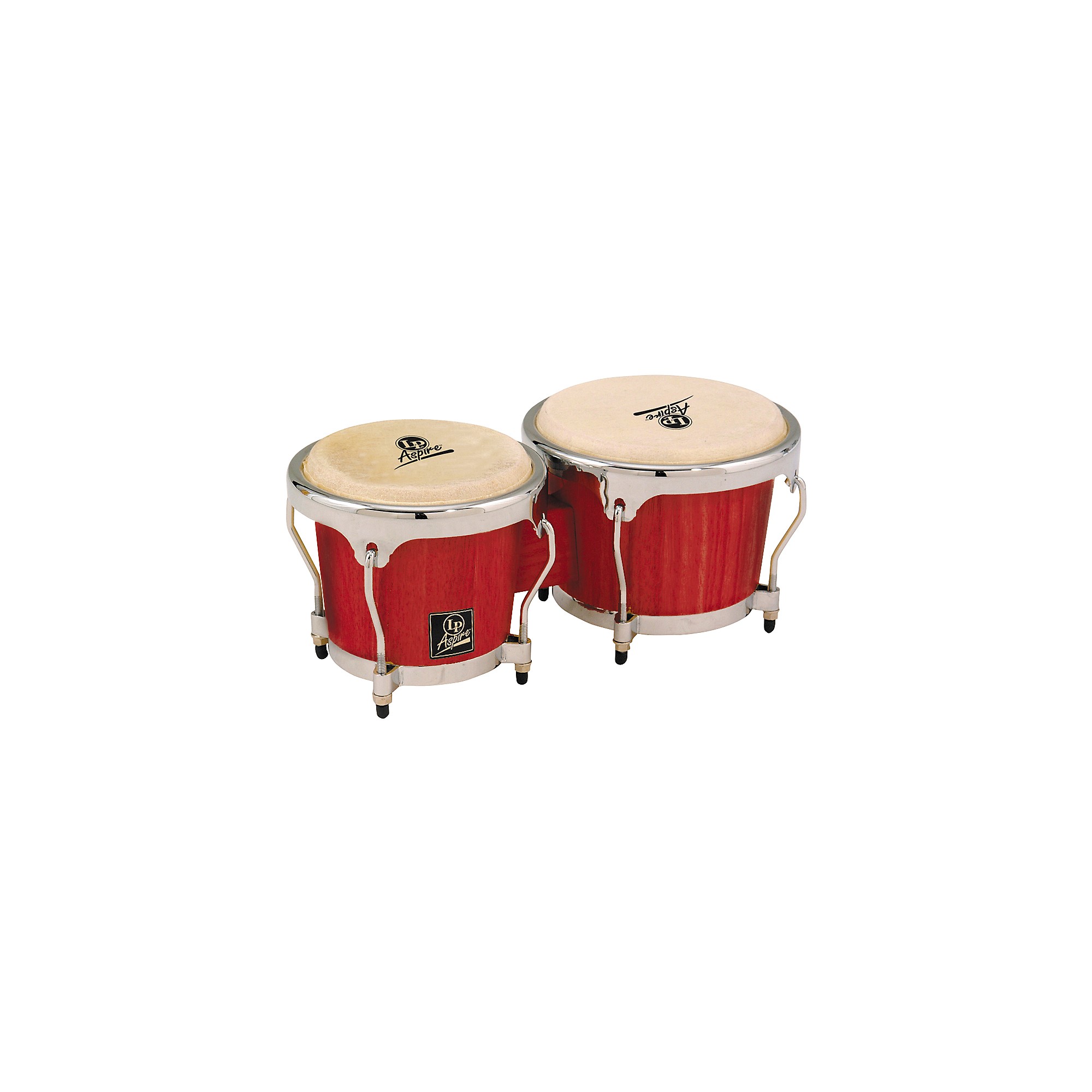 赤　ボンゴLPA601-RW Aspire Wood Bongo Red LP LPA601 Aspire Oak Bongos With Chrome Hardware Red Wood | Guitar