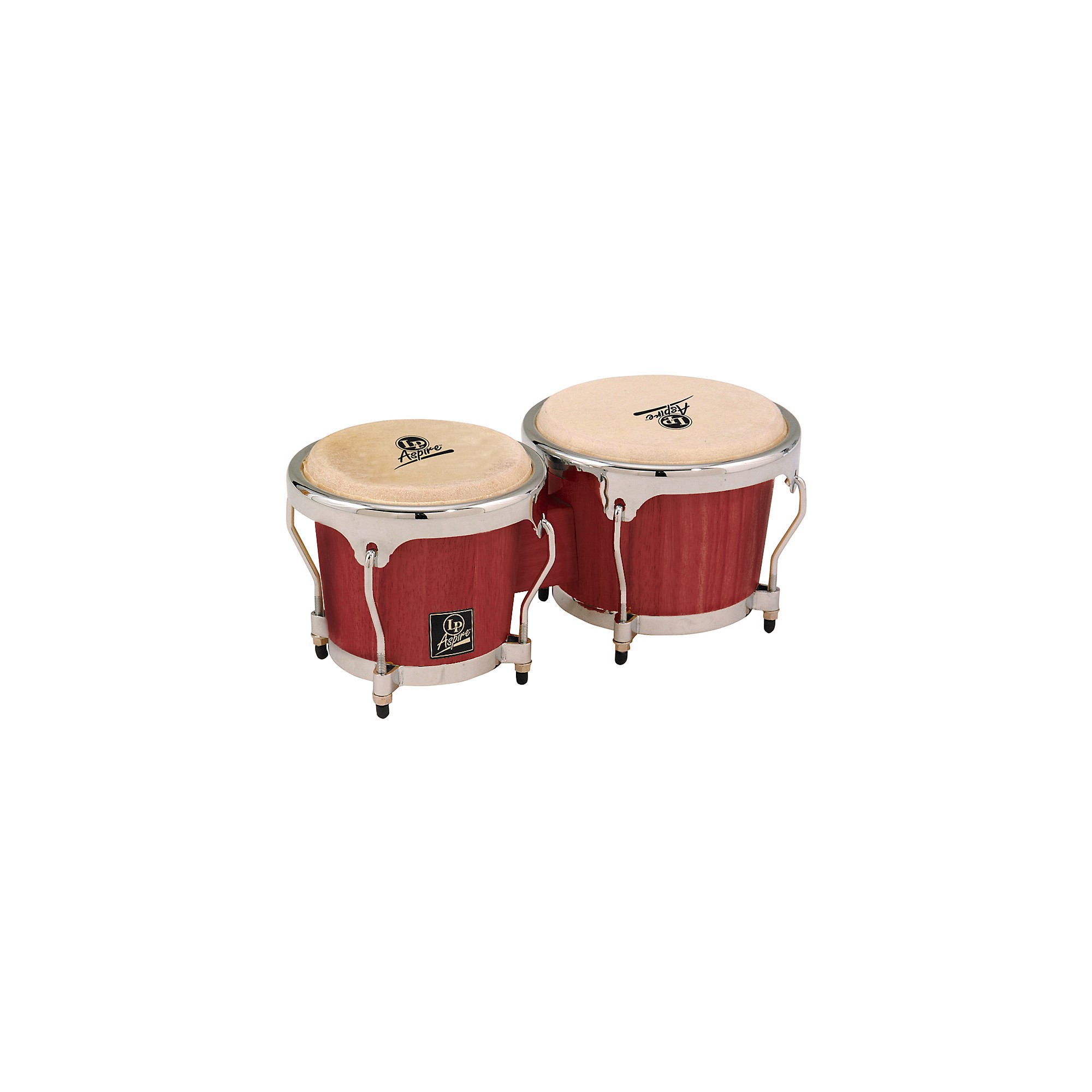 LP LPA601 Aspire Oak Bongos With Chrome Hardware Darkwood