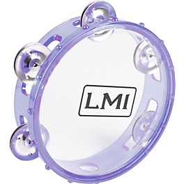 LMI Transparent Tambourine With Head Purple 15CM LMI Transparent Tambourine With Head Purple 15CM