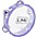 LMI Transparent Tambourine With Head Purple 15CM LMI Transparent Tambourine With Head Purple 15CM