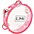 LMI Transparent Tambourine With Head Purple 15CM LMI Transparent Tambourine With Head Pink 15CM