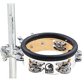 Toca Jingle-Hit Tambourine With Mount 6"