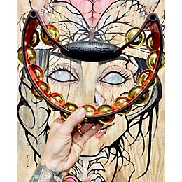 Rhythm Tech Pro Tambourine Red/Brass Jingles