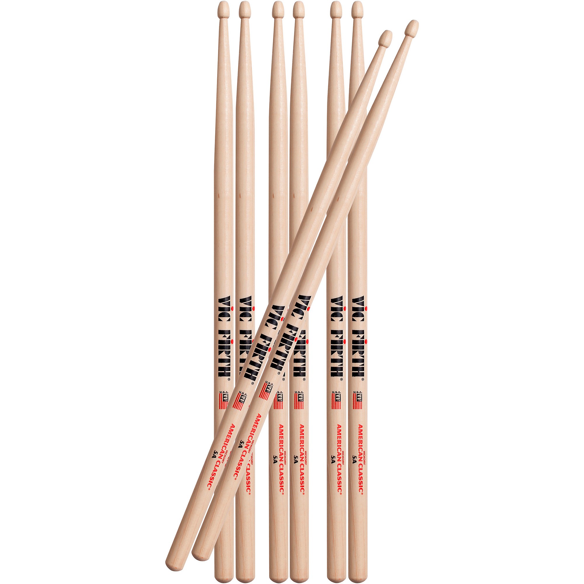 Vic Firth Drumstick Value Pack of 4 5B P5B.3-5B.1 : : Musical  Instruments
