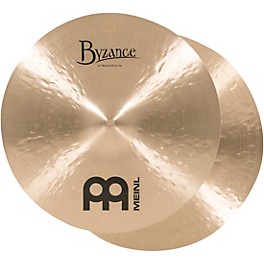 MEINL Byzance Medium Hi-Hat Cymbals 13 in. MEINL Byzance Medium Hi-Hat Cymbals 15 in.