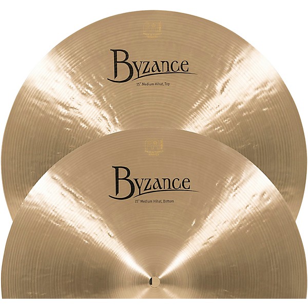 MEINL Byzance Medium Hi-Hat Cymbals 15 in.