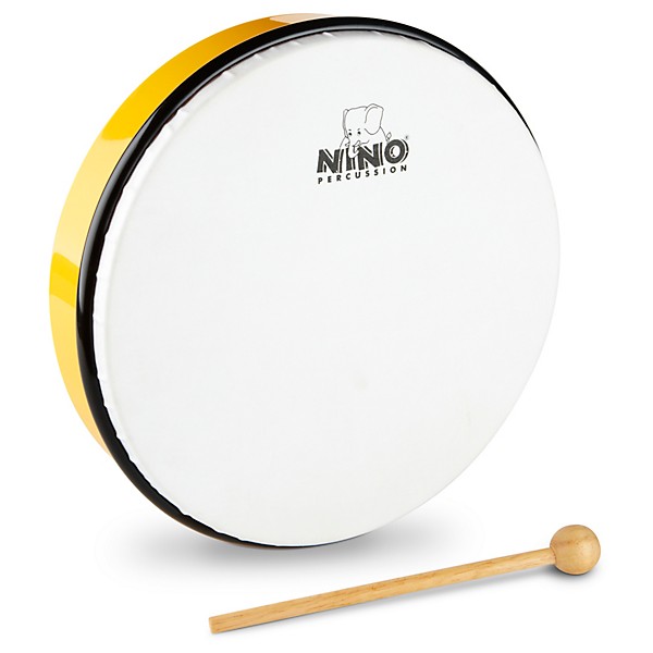 Nino Hand Drum with Beater Yellow 10 in.