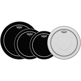 Open Box Remo Ebony Pinstripe Drumheads ProPack Level 1