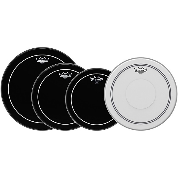 Open Box Remo Ebony Pinstripe Drumheads ProPack Level 1