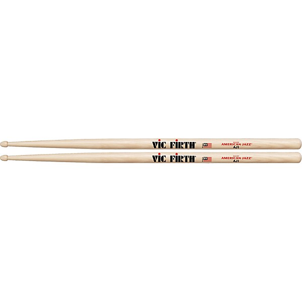 Vic Firth American Jazz Hickory Drum Sticks Wood J1