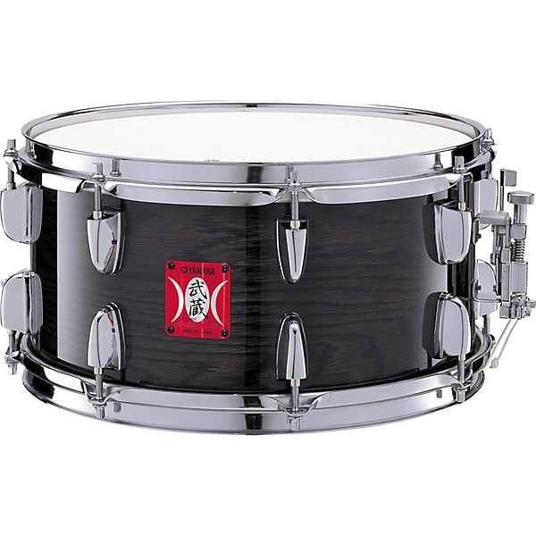 Yamaha Musashi Oak Snare Drum Transparent Black Oak 13 x 6.5 in.