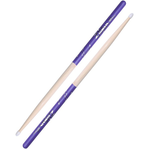 Zildjian Purple DIP Drum Sticks Nylon 5A