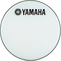 Yamaha Marching Bass Drum Head with Fork Logo White 20 in.