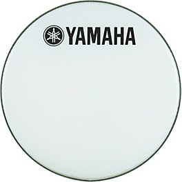 Yamaha Marching Bass Drum Head with Fork Logo White 22 in.