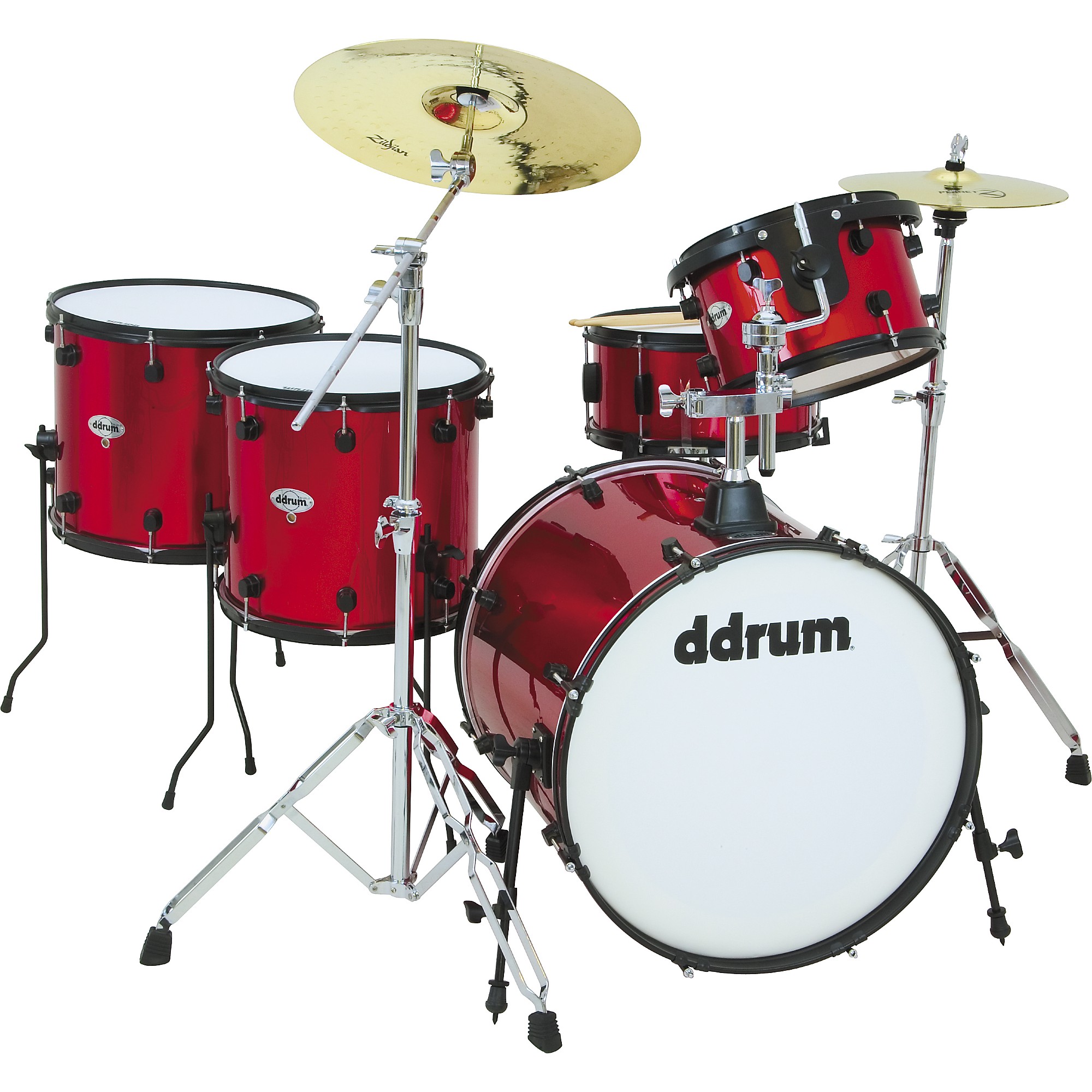 ddrum Diablo Punx 5-Piece Drum Set Red, Black Hardware | Guitar Center