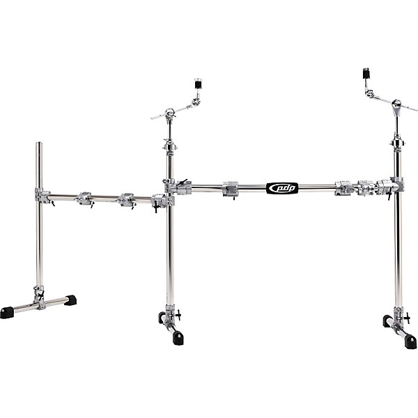 Open Box PDP by DW Chrome Plated Main and Side Drum Rack Package Level 1