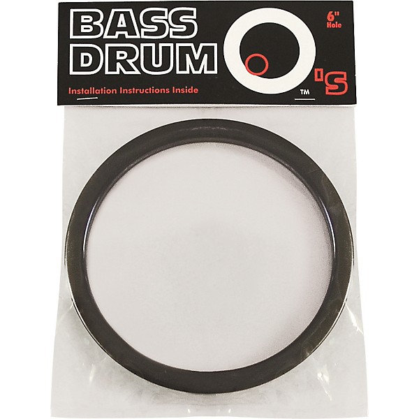 Bass Drum O's Bass Drum O Port Ring Black 6 in.