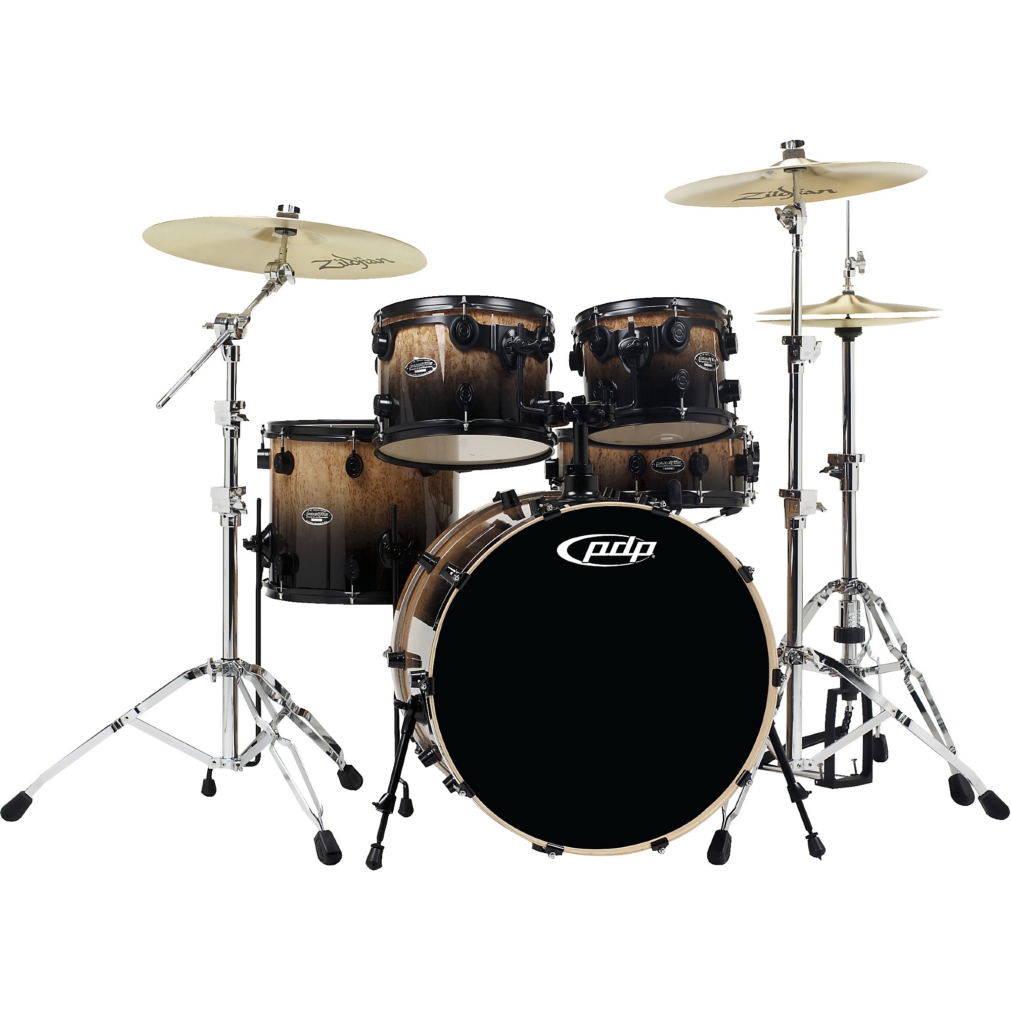 PDP by DW LXE 5-Piece Kurillian Birch Shell Pack Charcoal Fade
