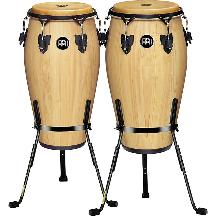 MEINL Luis Conte 2 Piece Conga Set with Free Basket Stands MEINL Luis Conte 2 Piece Conga Set with Free Basket Stands