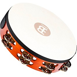 MEINL Traditional Goat-Skin Wood Tambourine Two Rows St... MEINL Traditional Goat-Skin Wood Tambourine Two Rows Steel Jingles