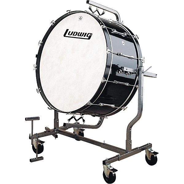 Ludwig Concert Mounted Bass Drum for LE788 stand 36 x 18 in. Black Cortex