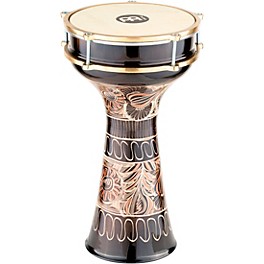 MEINL HE-215 Brass-Plated and Hand-Ha... MEINL HE-215 Brass-Plated and Hand-Hammered Copper Darbuka Copper 7.875 In X 15.5 In