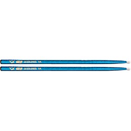 Vater Color Wrap Nylon Tip Sticks Blue Sparkle 5A