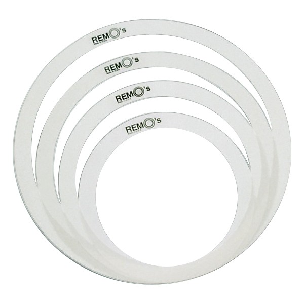 Remo RemOs Tone Control Rings Pack - 10", 12", Two 14"