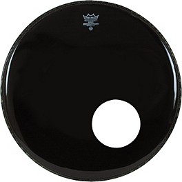 Remo Ambassador Bass Drum Head With 5.5" Port Hole Ebony 2... Remo Ambassador Bass Drum Head With 5.5" Port Hole Ebony 20 in.