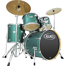 Mapex VX 5-Piece Standard Drum Set Liquid Green Metallic Lacquer