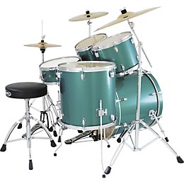 Mapex VX 5-Piece Standard Drum Set Liquid Green Metallic Lacquer