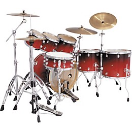 Mapex Pro M 7-Piece Fusion Pop Drum Set Transparent Tobacco Fade