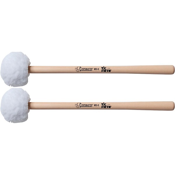 Vic Firth Corpsmaster Marching Bass Mallets Soft Large