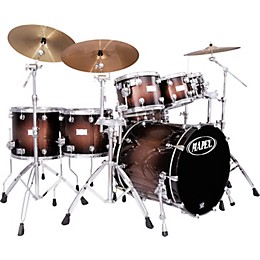Mapex Saturn Plus Bass Fusion Pop 22 7-Piece Drum Set Root Beer Burst Sparkle Lacquer