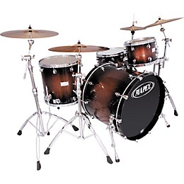 Mapex Saturn 4-Piece Plus Bass Rock 24 Drum Set Root Beer Burst Sparkle Lacquer