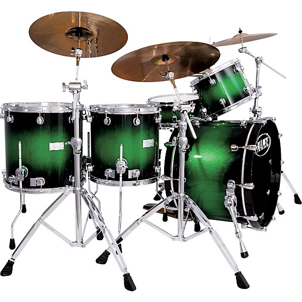 Mapex Saturn Crossover Drum Set Green Apple Burst Sparkle Lacquer
