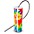 Remo Spring Drum Thunder Tube Stormy 7 x 2 in. Remo Spring Drum Thunder Tube Tie Dye 7 x 2 in.