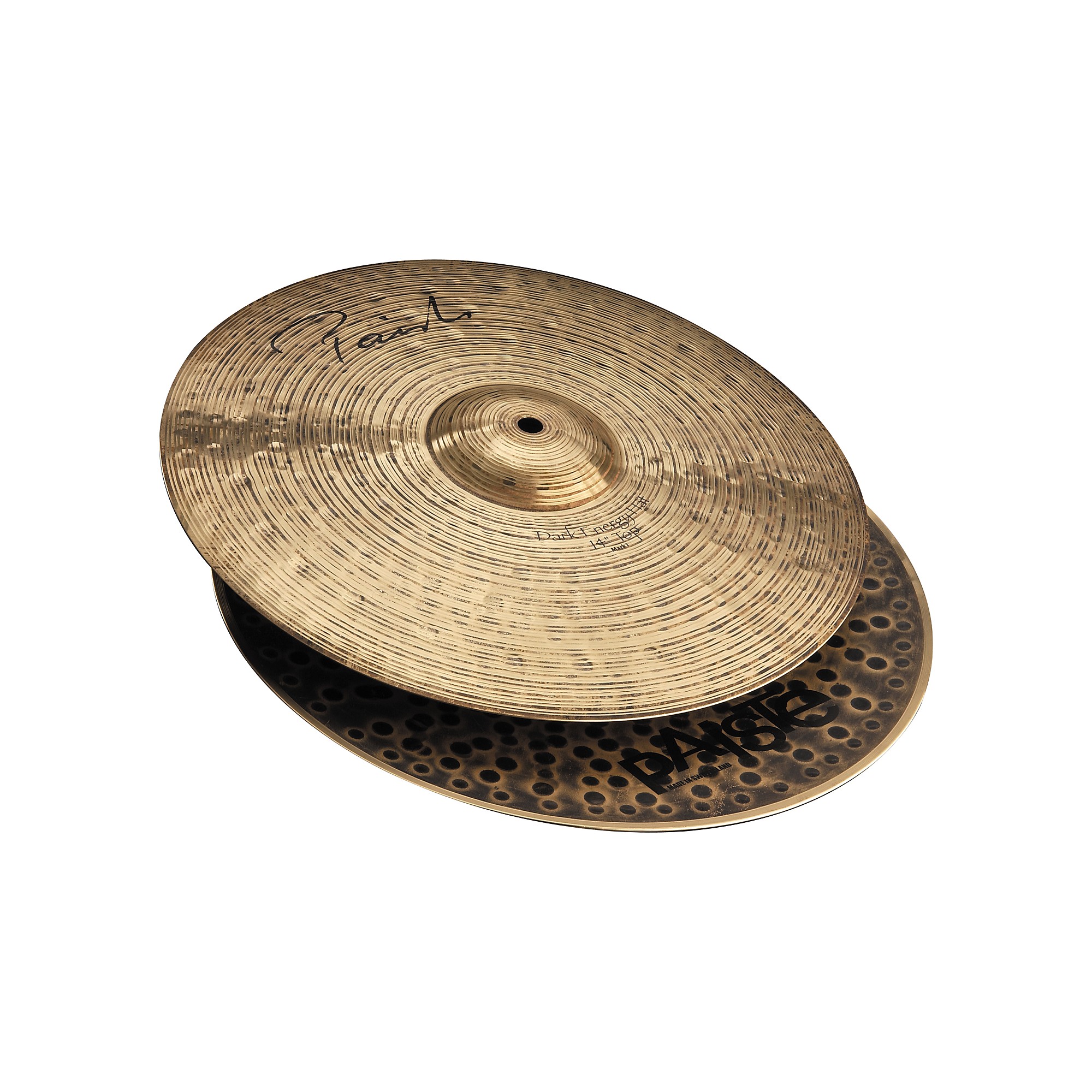 Paiste Signature Series Dark Energy MKI Hi-Hat Cymbal Pair 14 in