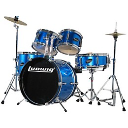 Open Box Ludwig Junior Outfit Drum Set Level 1 Blue