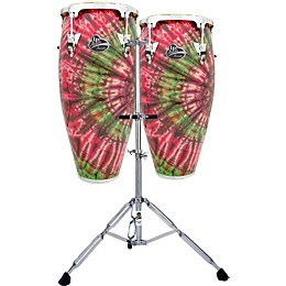 LP LP Aspire Accent 10 & 11 Conga Set/Double Stand Red Tie