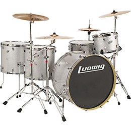 Ludwig Zep Set Accent Series Drum Set Silver Sparkle