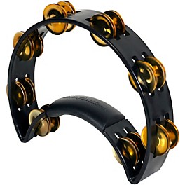 Rhythm Tech Tambourine With Brass Jingles Black 9.5 in. Rhythm Tech Tambourine With Brass Jingles Black 9.5 in.