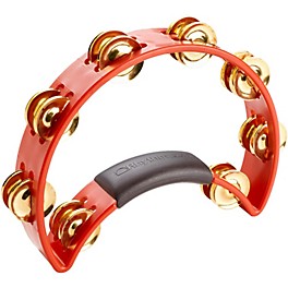 Rhythm Tech Tambourine With Brass Jingles Black 9.5 in. Rhythm Tech Tambourine With Brass Jingles Red 9.5 In