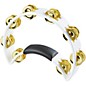 Rhythm Tech Tambourine With Brass Jingles White 9.5 In