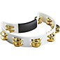 Rhythm Tech Tambourine With Brass Jingles White 9.5 In