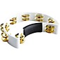 Rhythm Tech Tambourine With Brass Jingles White 9.5 In