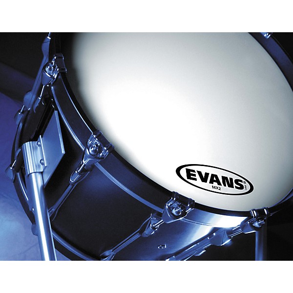 Evans MX2 White Marching Bass Head 20 in.