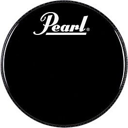 Pearl Logo Front Bass Drum Head Black 22 in. Pearl Logo Front Bass Drum Head Black 20 in.