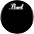 Pearl Logo Front Bass Drum Head Black 22 in. Pearl Logo Front Bass Drum Head Black 20 in.