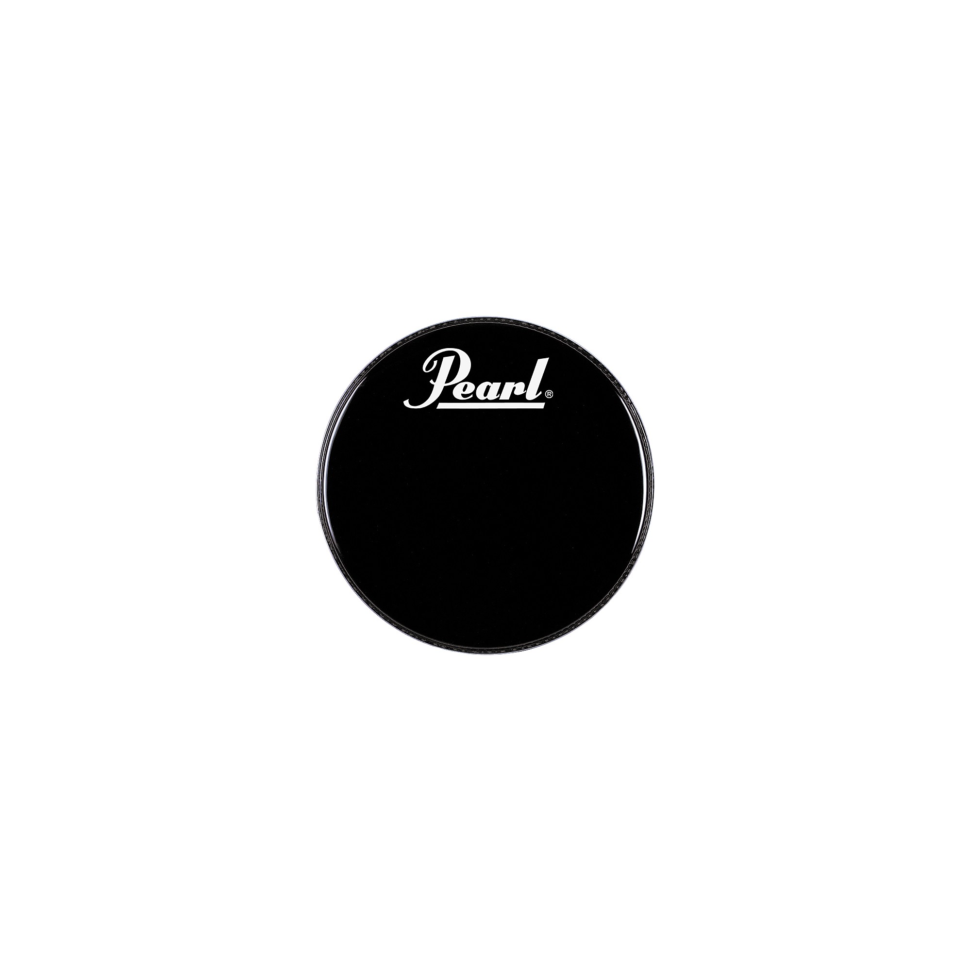 Pearl Logo Front Bass Drum Head Ebony 20 in. | Guitar Center